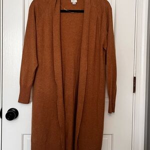 a new day Women's Tan Open Front Cardigan